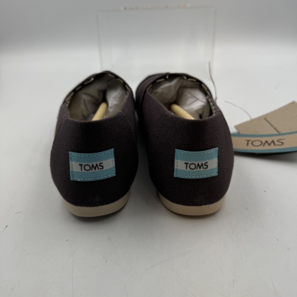 NEW TOMS Alpargata US Size Women's 7.5 Ash Recycled Cotton Canvas - Picture 5 of 8